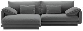 Kampinė sofa Micadoni Torino Structured, tamsiai pilka sp., kairinė, 250 x 170 cm x 83 cm