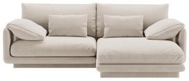 Kampinė sofa Micadoni Torino, ecru, dešininė, 220 x 170 cm x 83 cm