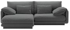 Kampinė sofa Micadoni Torino Structured, tamsiai pilka sp., kairinė, 220 x 170 cm x 83 cm