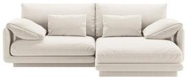 Kampinė sofa Micadoni Torino Structured, kreminė sp., dešininė, 220 x 170 cm x 83 cm