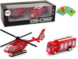 Žaislinė gaisrinė mašina Lean Toys Die-Cast, raudona sp.