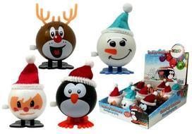 Prisukamas žaislas Wind-up Christmas, įvairių spalvų, 12 vnt.