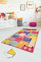 Kiliminis takas Conceptum Hypnose Cats Multi Djt, įvairių spalvų, 200 cm x 100 cm