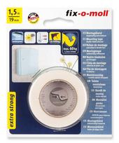Lipni juostelė Fix-O-Moll BALT3563047, dvipusė, 1.5 m x 19 mm