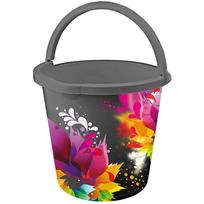 Buitinis kibiras Branq Awangarda, 10 l, pilka sp./įvairių spalvų