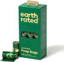 Maišeliai šunų ekskrementams Earth Rated Refill Rolls, 1 l, 33 cm x 22 cm, 315 vnt. žalia sp.