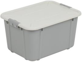 Daiktadėžė su dangčiu, žaislams Branq Velur 123175, 16 l, blyški pilka sp., 39 x 29 x 21.7 cm