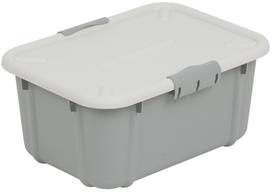Daiktadėžė su dangčiu, žaislams Branq Velur 123172, 8 l, blyški pilka sp., 34 x 24.5 x 15.6 cm