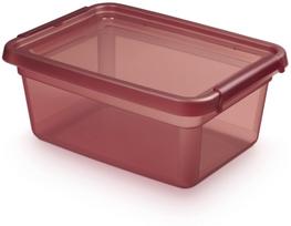 Daiktadėžė su dangčiu, daiktų saugojimo Orplast Base Store Rhubarb, 12.5 l, tamsiai rožinė sp., 38 x 28 x 16 cm