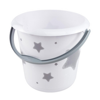 Buitinis kibiras Keeeper Stars, 10 l, balta sp.