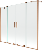 Vonios sienelė Mexen Velar Duo II, 150 cm x 190 cm, brushed copper sp./grūdintas