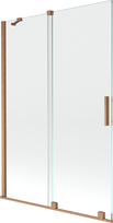 Vonios sienelė Mexen Velar II, 120 cm x 150 cm, brushed copper sp./grūdintas