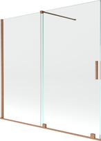 Vonios sienelė Mexen Velar II, 150 cm x 170 cm, brushed copper sp./grūdintas