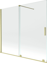 Vonios sienelė Mexen Velar II, 150 cm x 180 cm, brushed gold/grūdintas