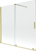 Vonios sienelė Mexen Velar II, 150 cm x 170 cm, brushed gold/grūdintas