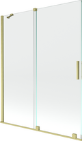 Vonios sienelė Mexen Velar II, 140 cm x 150 cm, brushed gold/grūdintas