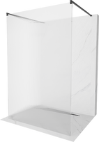 Dušo sienelė Mexen Kioto Walk-in, 120 cm x 200 cm, juoda sp./grūdintas