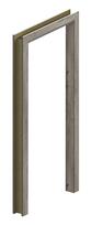 Durų stakta, 210.8 cm x 98.6 cm x 12 cm, kairinė, sibiro ąžuolo sp.
