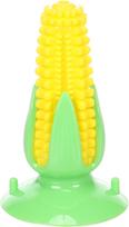 Žaislas šuniui, tąsymui Flamingo Bruco Corn, 9 cm, geltona sp./žalia sp.