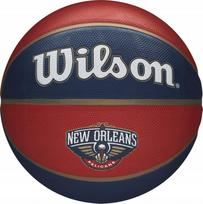 Krepšinio kamuolys Wilson NBA Team New Orleans Pelicans, 7 dydis, mėlyna sp./raudona sp.