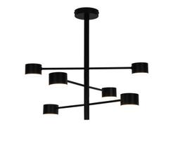 Šviestuvas kabinamas Domoletti Luca P19070-6CL, LED, 3000 °K, 6 x 4 W, juoda sp.