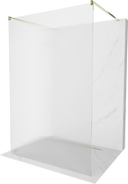 Dušo sienelė Mexen Kioto Walk-in, 120 cm x 200 cm, aukso sp./grūdintas