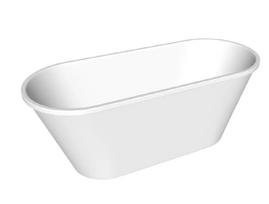 Vonia, laisvai pastatoma SPN Torino BT-541, 164.5 cm x 68 cm x 62 cm, ovalas, balta sp.