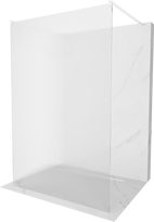 Dušo sienelė Mexen Kioto Walk-in, 120 cm x 200 cm, balta sp./grūdintas