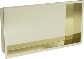Įleidžiama sieninė lentyna Mexen X-Wall-R, 10 cm x 30 cm x 60 cm, aukso sp.