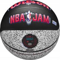 Krepšinio kamuolys Wilson NBA Jam, 7 dydis, balta sp./juoda sp./raudona sp.