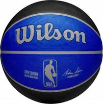 Krepšinio kamuolys Wilson NBA Team City Edition Dallas Mavericks, 7 dydis, mėlyna sp./juoda sp.