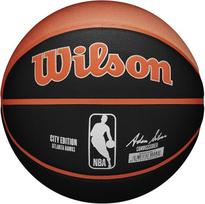 Krepšinio kamuolys Wilson NBA Team City Collector Atlanta Hawks, 7 dydis, juoda sp./oranžinė sp.