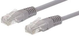 Tinklo kabelis C-Tech Cat5e UTP Patch Cord RJ-45, RJ-45, 15 m, pilka sp.