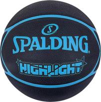 Krepšinio kamuolys Spalding Highlight 84356Z, 7 dydis, mėlyna sp./juoda sp.