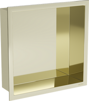 Įleidžiama sieninė lentyna Mexen X-Wall-R, 10 cm x 30 cm x 30 cm, aukso sp.