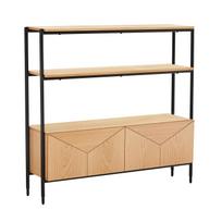 Pastatoma lentyna Home4you Nate, ąžuolo sp., 117 cm x 32 cm x 125.5 cm