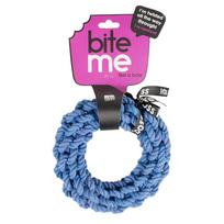 Žaislas šuniui, virvinis Europet Bernina Bite Me, Ø 18 cm, mėlyna sp.