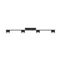 Šviestuvas lubų Domoletti Luca P19070-4TU, LED, 3000 °K, 4 x 4 W, juoda sp.
