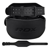 Sunkiosios atletikos diržas RDX Leather, juoda sp., S
