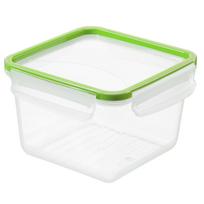 Dėžutė maistui Rotho Click&Lock, 1.4 l, 16 cm x 16 cm, skaidri sp./žalia sp.