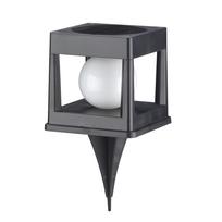 Įsmeigiamas šviestuvas su saulės baterija Domoletti MS10671, IP44, juoda sp.