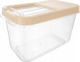Birių produktų indas Orion, 10 l, skaidri sp./rusva sp.