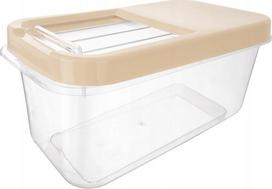 Birių produktų indas Orion, 7.5 l, skaidri sp./rusva sp.