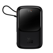 Nešiojamas įkroviklis (Power bank) Baseus Qpow Pro, 10000 mAh, 20 W, juoda sp.
