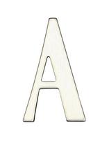 Raidė "A", 6.11 cm x 3.5 cm, nerūdijantysis plienas, nerūdijančiojo plieno sp.