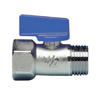 Ventilis Arco Mini, tiesus, vandentiekiui, dujų sąnaudų reguliavimui, 1/2 colio - išorinis sriegis, 1/2 colio - vidinis sriegis