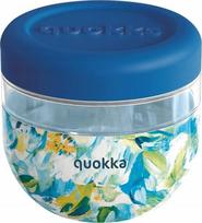 Dėžutė maistui Quokka Blue Peonies, 0.77 l, 11.5 cm x 11.5 cm, mėlyna sp.