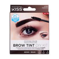 Antakių dažai Kiss Brow Tint Diy Kit, 20 ml, juoda sp.