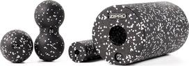Masažo volelis, rinkinys, suaugusiems Zipro Yoga Roller, 29.5 cm, 0.72 kg, juoda sp., 4 vnt.