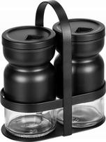 Druskinės ir pipirinės rinkinys Wenko Melli, juoda sp., 12 cmx6 cm
